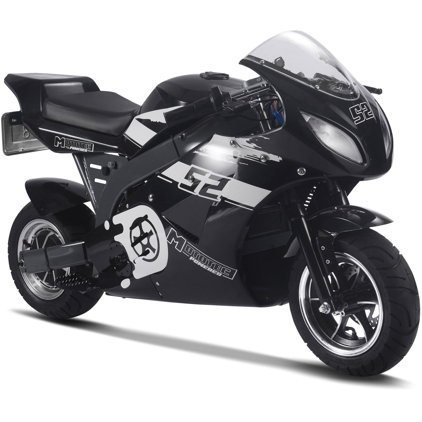 MotoTec 1000w 48v Electric Superbike Black - Image 4