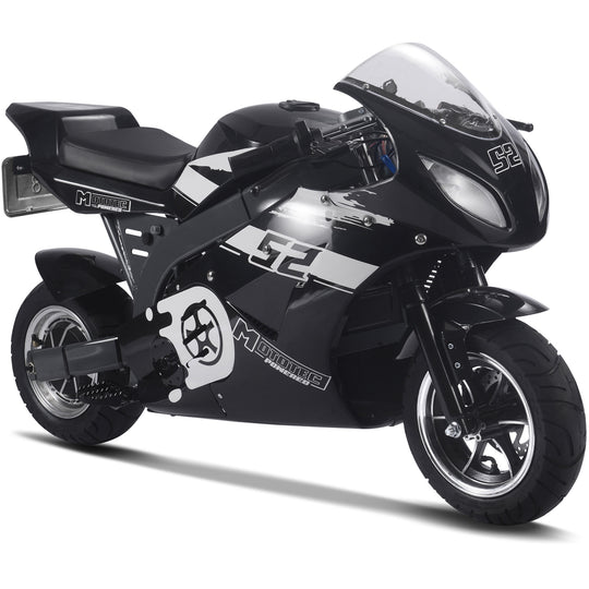 MotoTec 1000w 48v Electric Superbike Black - Image 4