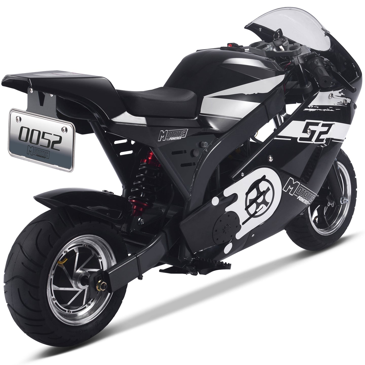 MotoTec 1000w 48v Electric Superbike Black - Image 3