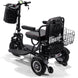 MotoTec Folding Mobility Electric Trike 48v 1000w Dual Motor Lithium Black - Image 4