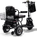MotoTec Folding Mobility Electric Trike 48v 1000w Dual Motor Lithium Black - Image 5
