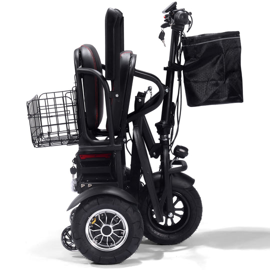 MotoTec Folding Mobility Electric Trike 48v 1000w Dual Motor Lithium Black - Image 7