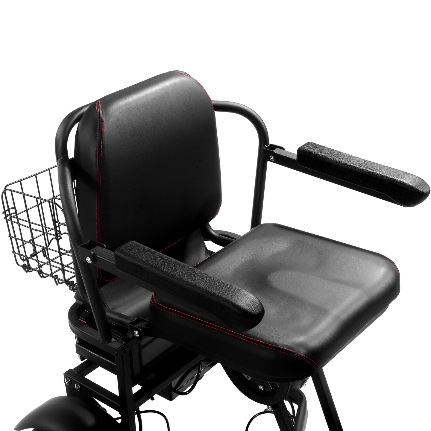 MotoTec Folding Mobility Electric Trike 48v 1000w Dual Motor Lithium Black - Image 8