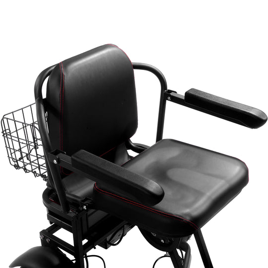 MotoTec Folding Mobility Electric Trike 48v 1000w Dual Motor Lithium Black - Image 8