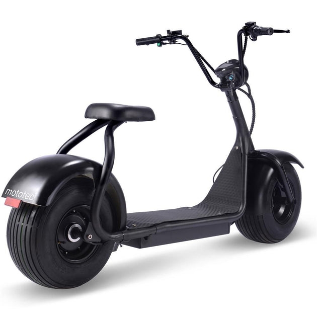 MotoTec Fat Tire 60v 18ah 2000w Lithium Electric Scooter Black - Image 2