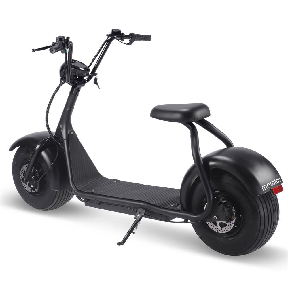 MotoTec Fat Tire 60v 18ah 2000w Lithium Electric Scooter Black - Image 3