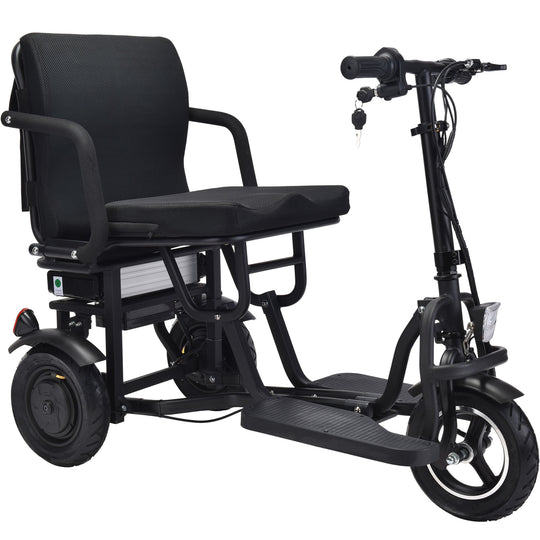 MotoTec Folding Mobility Electric Trike 48v 700w Dual Motor Lithium Black - Image 2