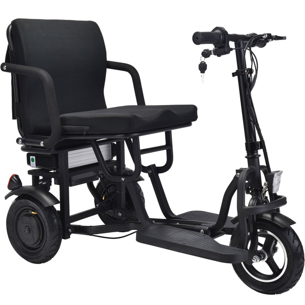 MotoTec Folding Mobility Electric Trike 48v 700w Dual Motor Lithium Black - Image 2