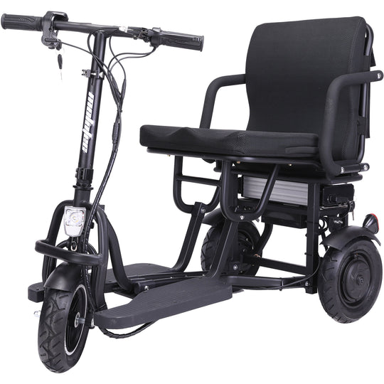 MotoTec Folding Mobility Electric Trike 48v 700w Dual Motor Lithium Black - Image 5