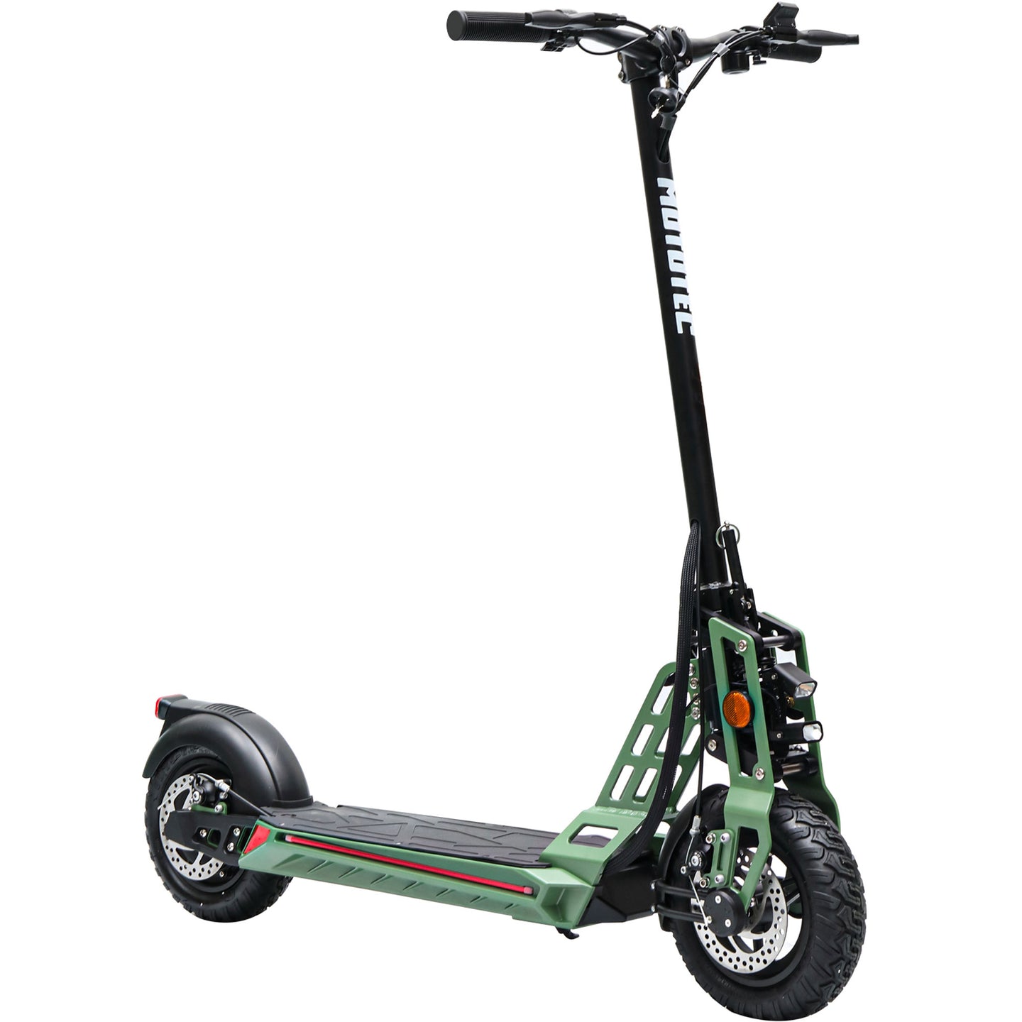 MotoTec Free Ride 48v 600w Lithium Electric Scooter Green - Image 2