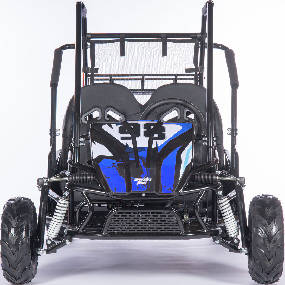 MotoTec Mud Monster XL 212cc 2 Seat Go Kart Full Suspension Blue - Image 2