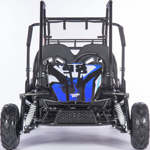 MotoTec Mud Monster XL 212cc 2 Seat Go Kart Full Suspension Blue - Image 2