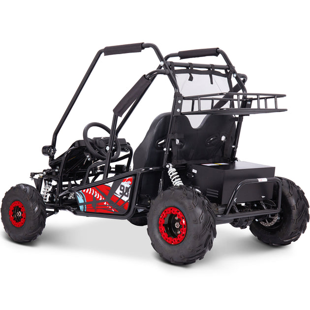 MotoTec Mud Monster XL 60v 2000w Electric Go Kart Full Suspension Red - Image 2