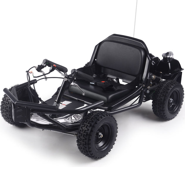 MotoTec Sandman Kids Gas Powered 52cc Go Kart Black