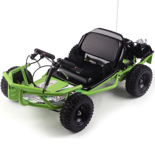 MotoTec Sandman Kids Gas Powered 52cc Go Kart Green