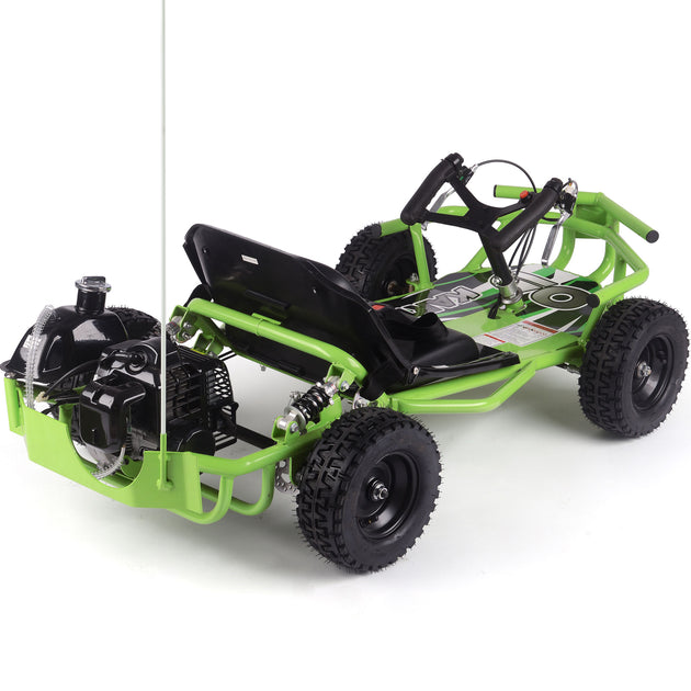 MotoTec Sandman Kids Gas Powered 52cc Go Kart Green - Image 2