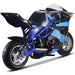 MotoTec Gas Pocket Bike GT 49cc 2-stroke Blue - Image 3