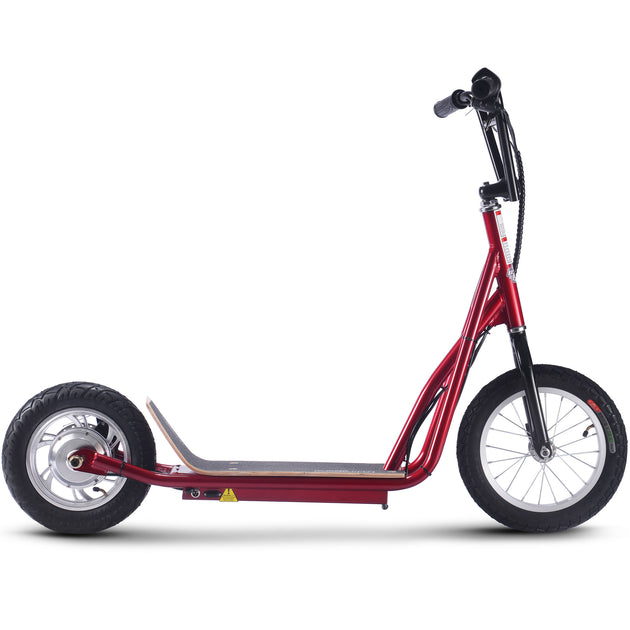 MotoTec Groove 36v 350w Big Wheel Lithium Electric Scooter Red - Image 2