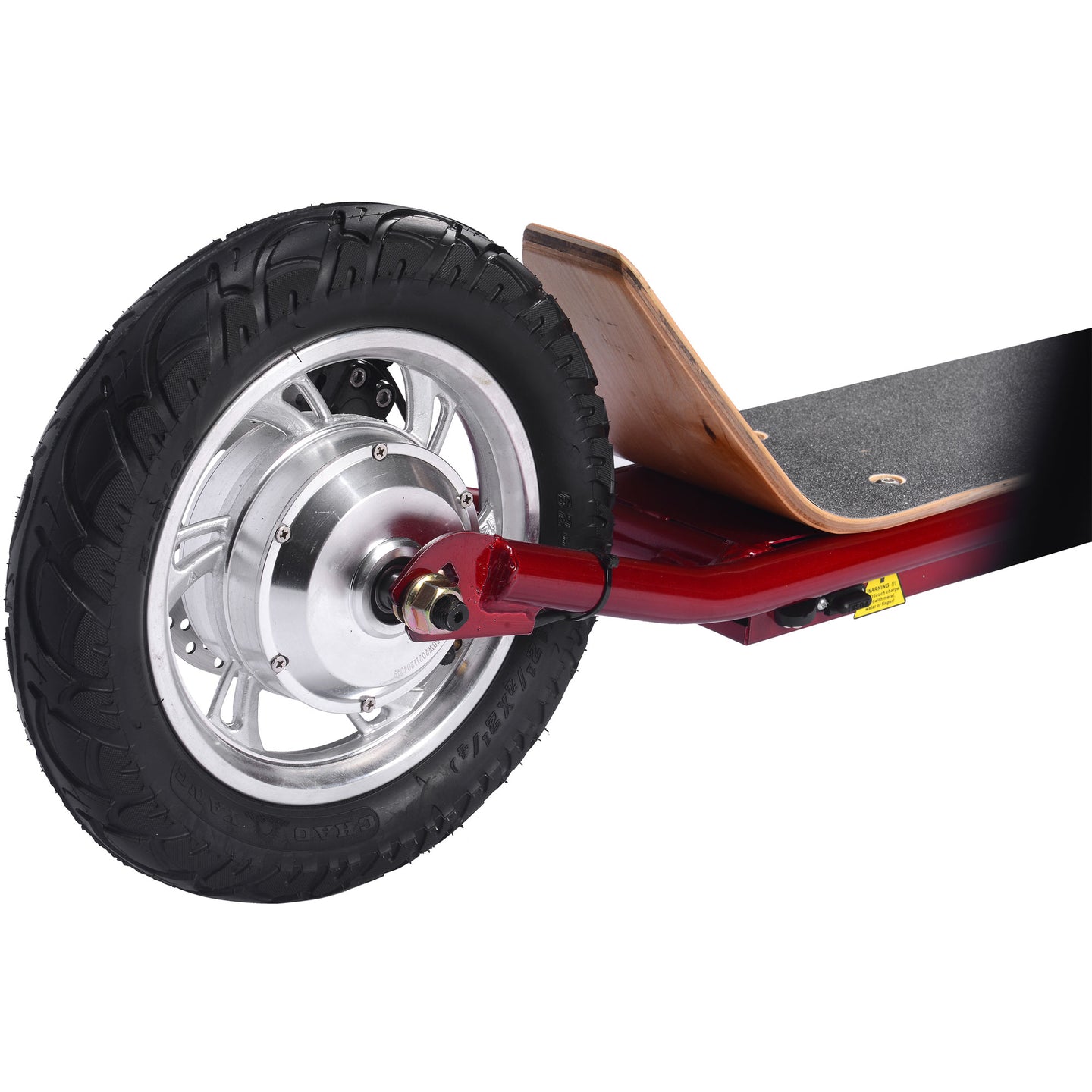 MotoTec Groove 36v 350w Big Wheel Lithium Electric Scooter Red - Image 7