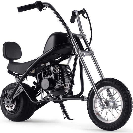 MotoTec 49cc Gas Mini Chopper V2 Black