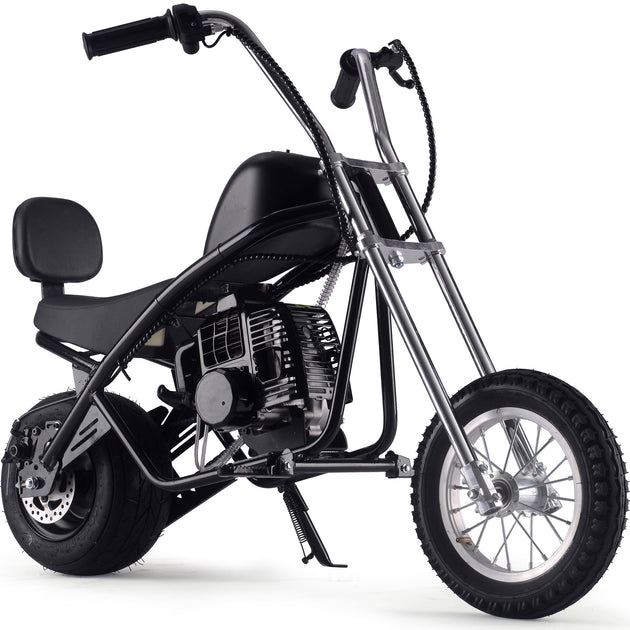 MotoTec 49cc Gas Mini Chopper V2 Black