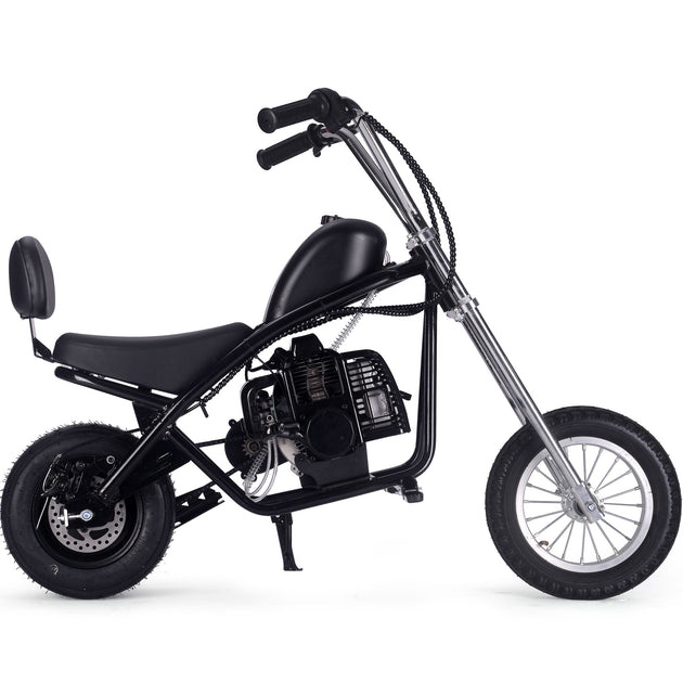 MotoTec 49cc Gas Mini Chopper V2 Black - Image 2