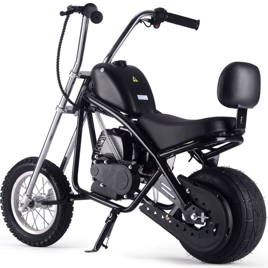 MotoTec 49cc Gas Mini Chopper V2 Black - Image 4
