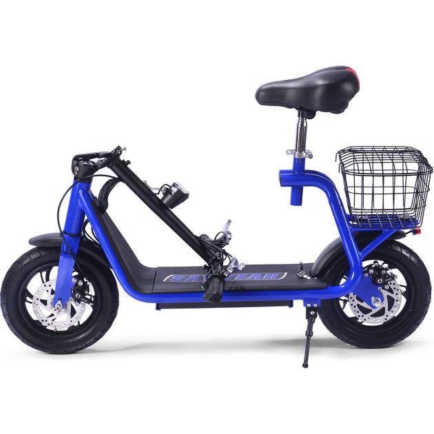 MotoTec Metro 36v 500w Lithium Electric Scooter Blue - Image 2