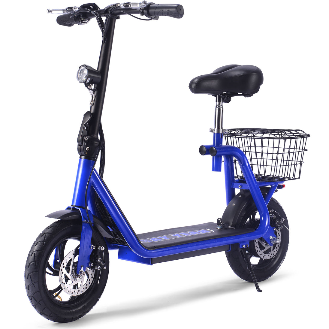 MotoTec Metro 36v 500w Lithium Electric Scooter Blue - Image 4
