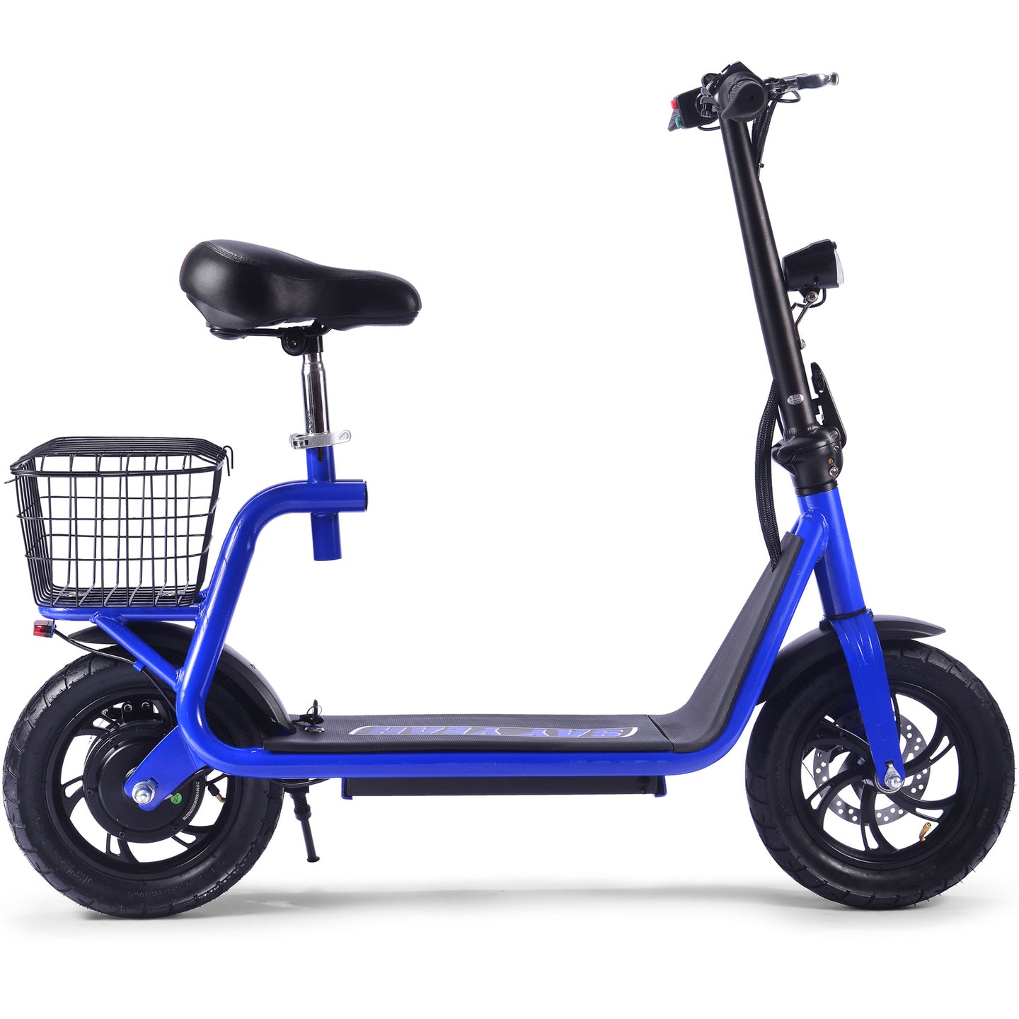 MotoTec Metro 36v 500w Lithium Electric Scooter Blue - Image 5