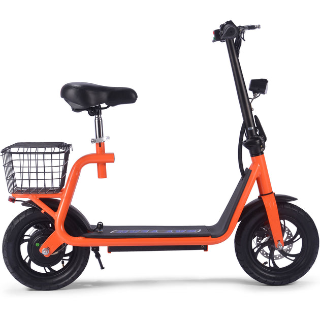 MotoTec Metro 36v 500w Lithium Electric Scooter Orange - Image 2