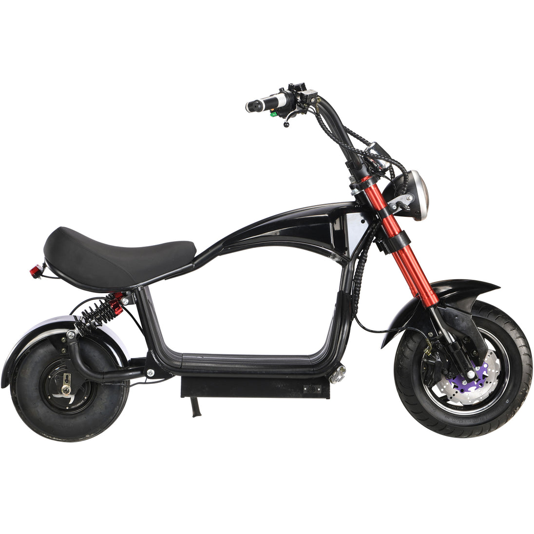 MotoTec Mini Lowboy 48v 800w Lithium Scooter Black - Image 6