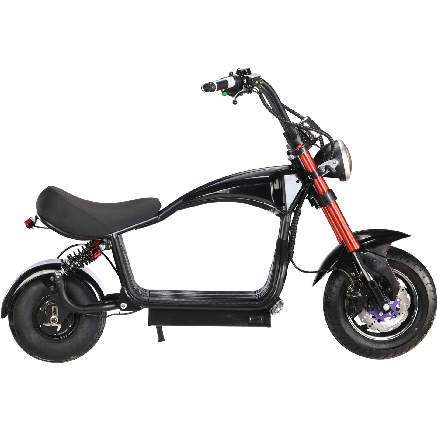 MotoTec Mini Lowboy 48v 800w Lithium Scooter Black - Image 6