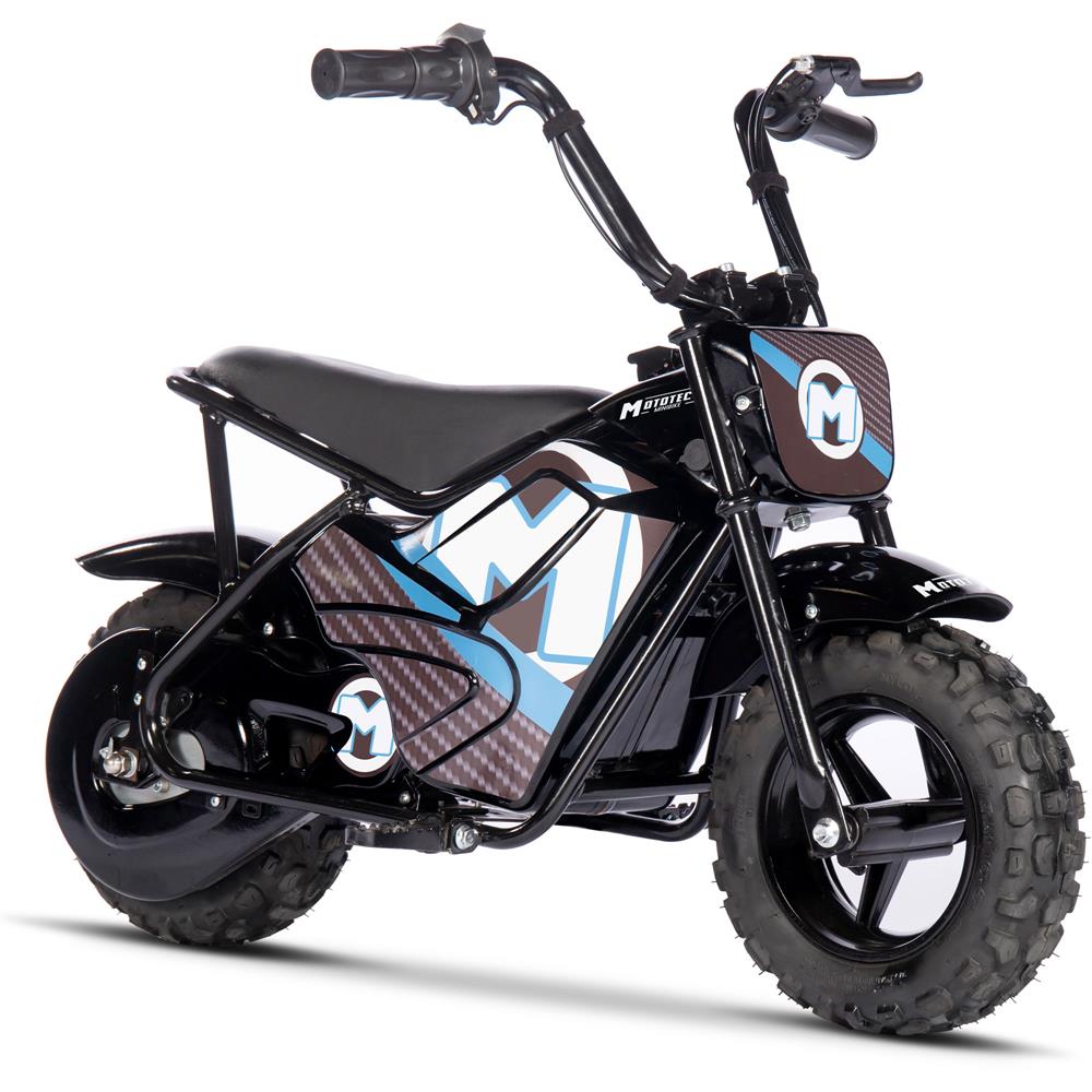MotoTec | 24V/9Ah 250W Electric Mini Bike | MT-MiniBike-24v-250w_Black