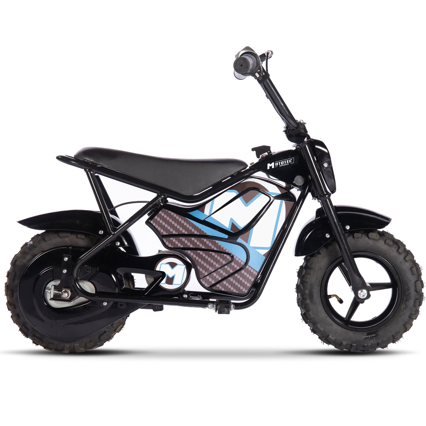 MotoTec 24v 250w Electric Mini Bike Black - Image 4