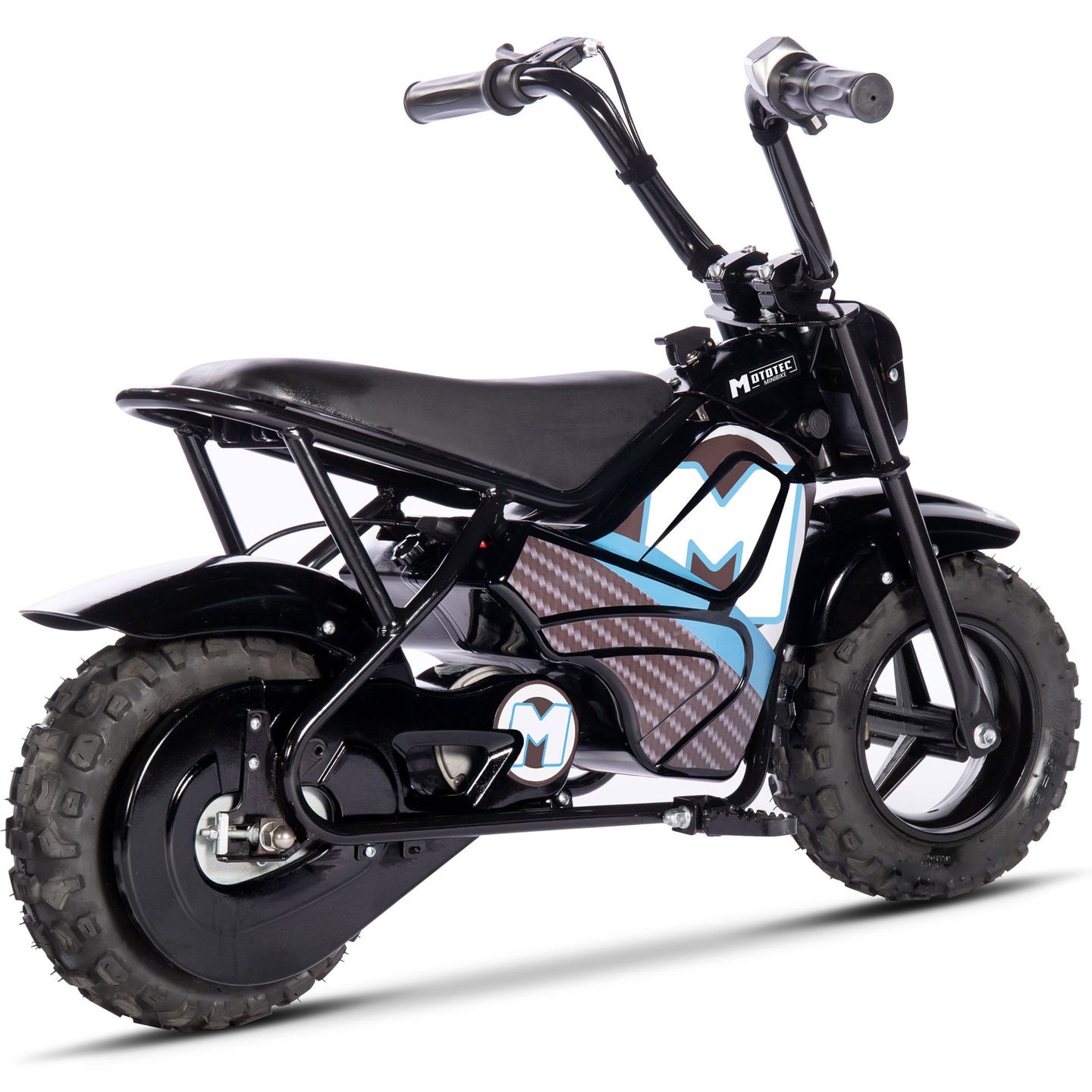 MotoTec 24v 250w Electric Mini Bike Black - Image 5