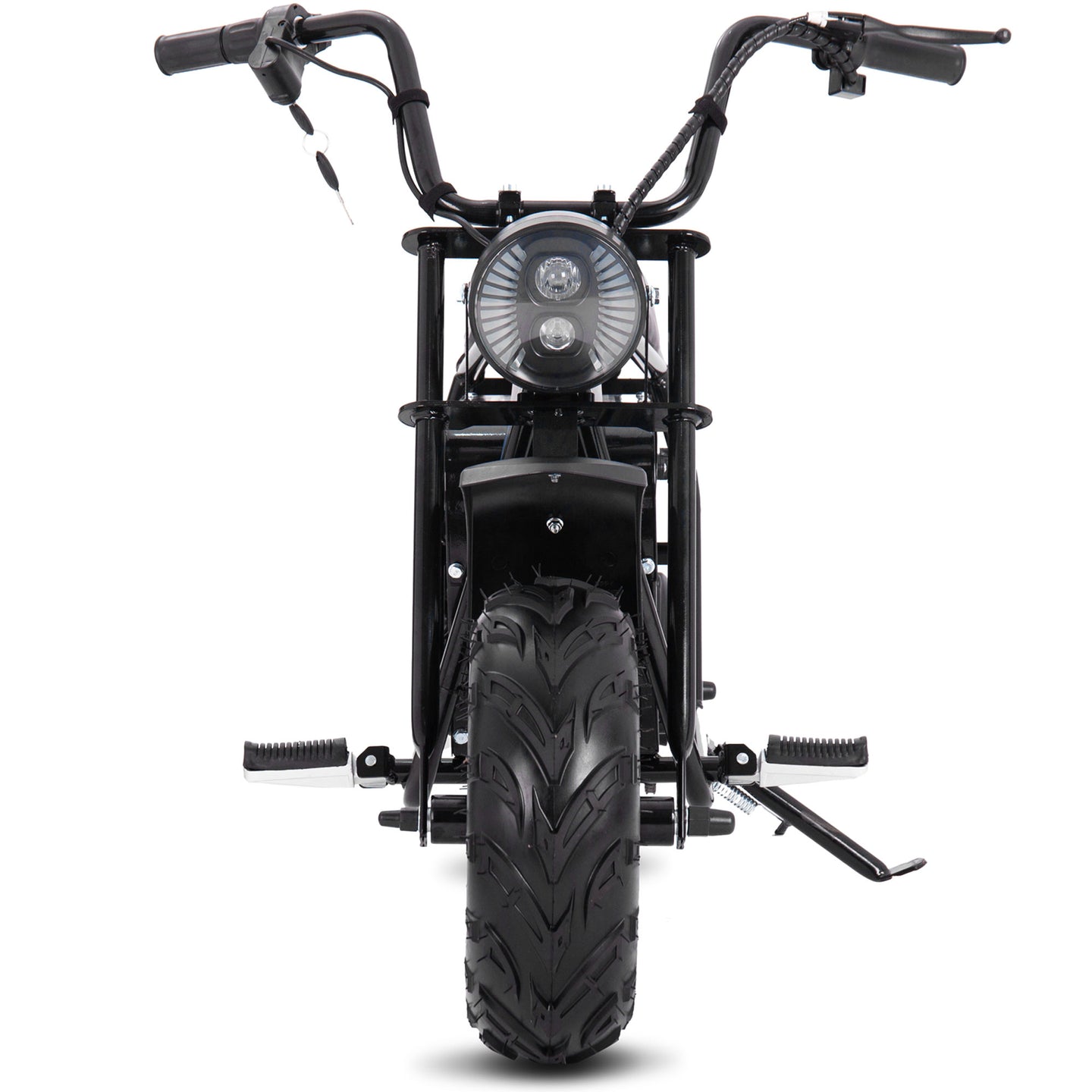 MotoTec 48v 1000w Electric Mini Bike Black - Image 7