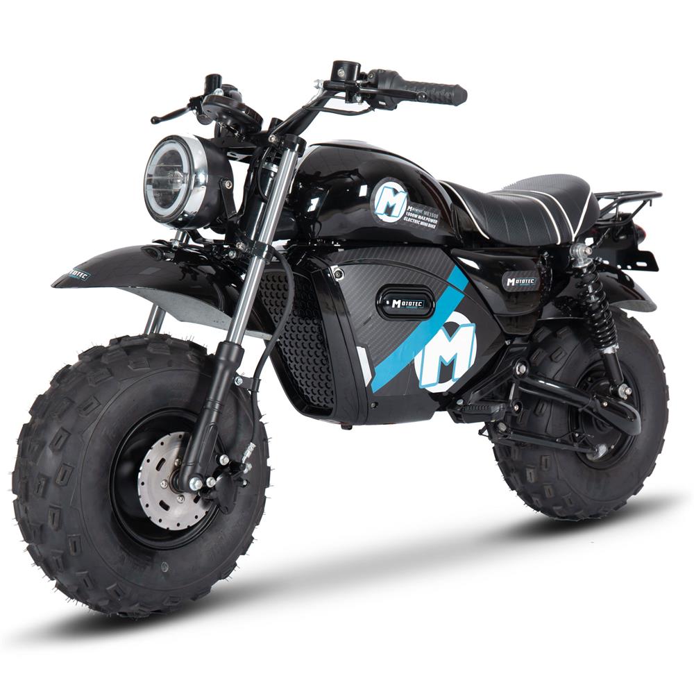 MotoTec | 60V/20Ah 1500W Electric Mini Bike | MT-MiniBike-60v-1500w_Black