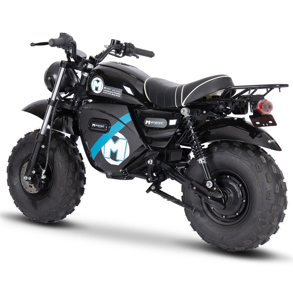 MotoTec | 60V/20Ah 1500W Electric Mini Bike | MT-MiniBike-60v-1500w_Black