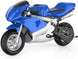 MotoTec Phantom Gas Pocket Bike 49cc 2-Stroke Blue - Image 2