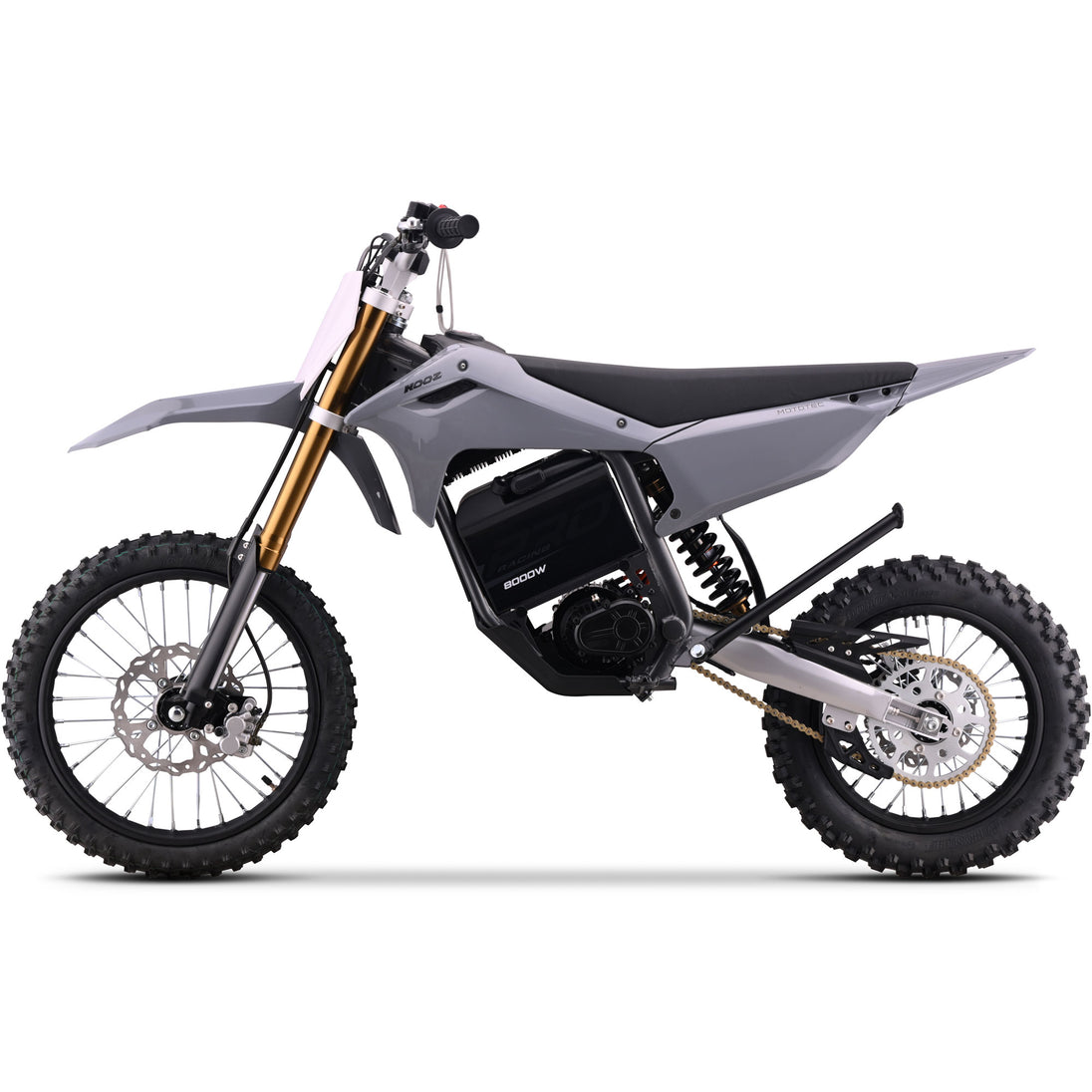 MotoTec 72v 8000w Pro Electric Dirt Bike 17/14 Lithium Grey - Image 4