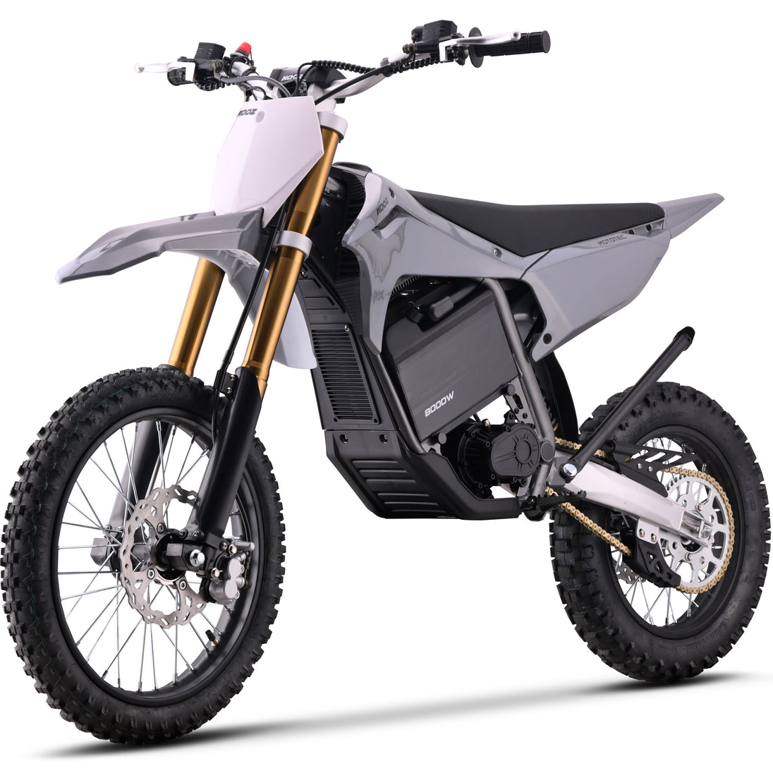 MotoTec 72v 8000w Pro Electric Dirt Bike 17/14 Lithium Grey - Image 7
