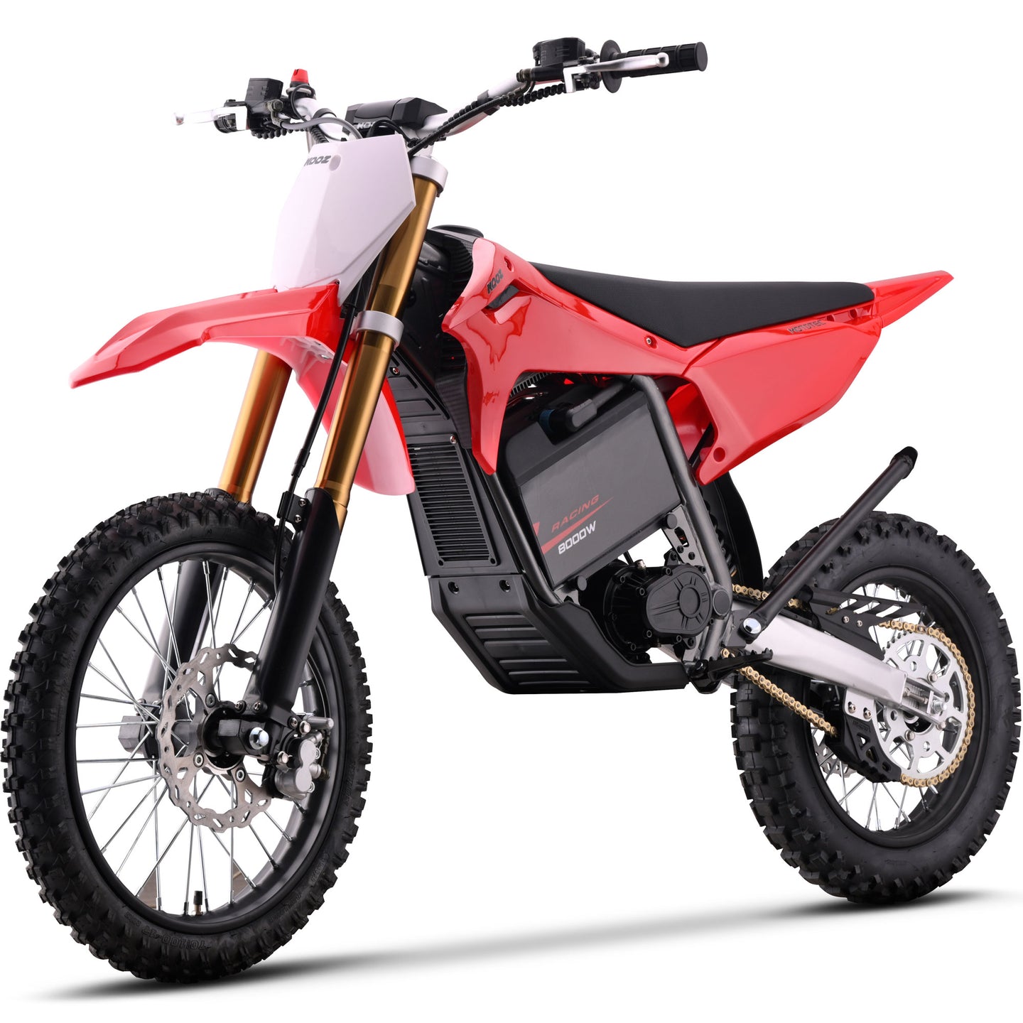 MotoTec 72v 8000w Pro Electric Dirt Bike 17/14 Lithium Red - Image 7