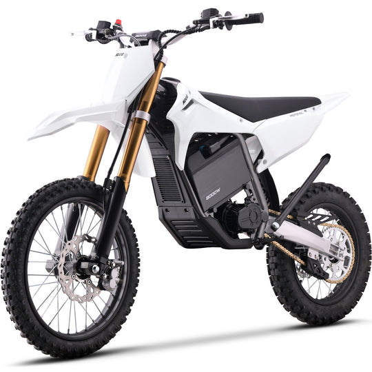 MotoTec 72v 8000w Pro Electric Dirt Bike 17/14 Lithium White - Image 7