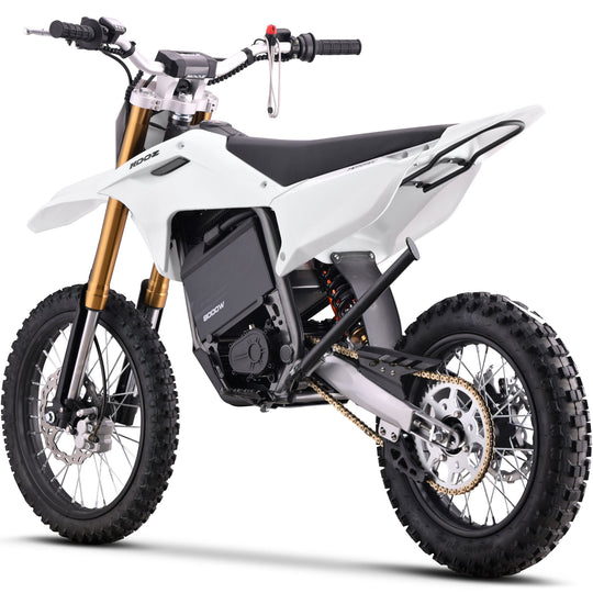 MotoTec 72v 8000w Pro Electric Dirt Bike 17/14 Lithium White - Image 8