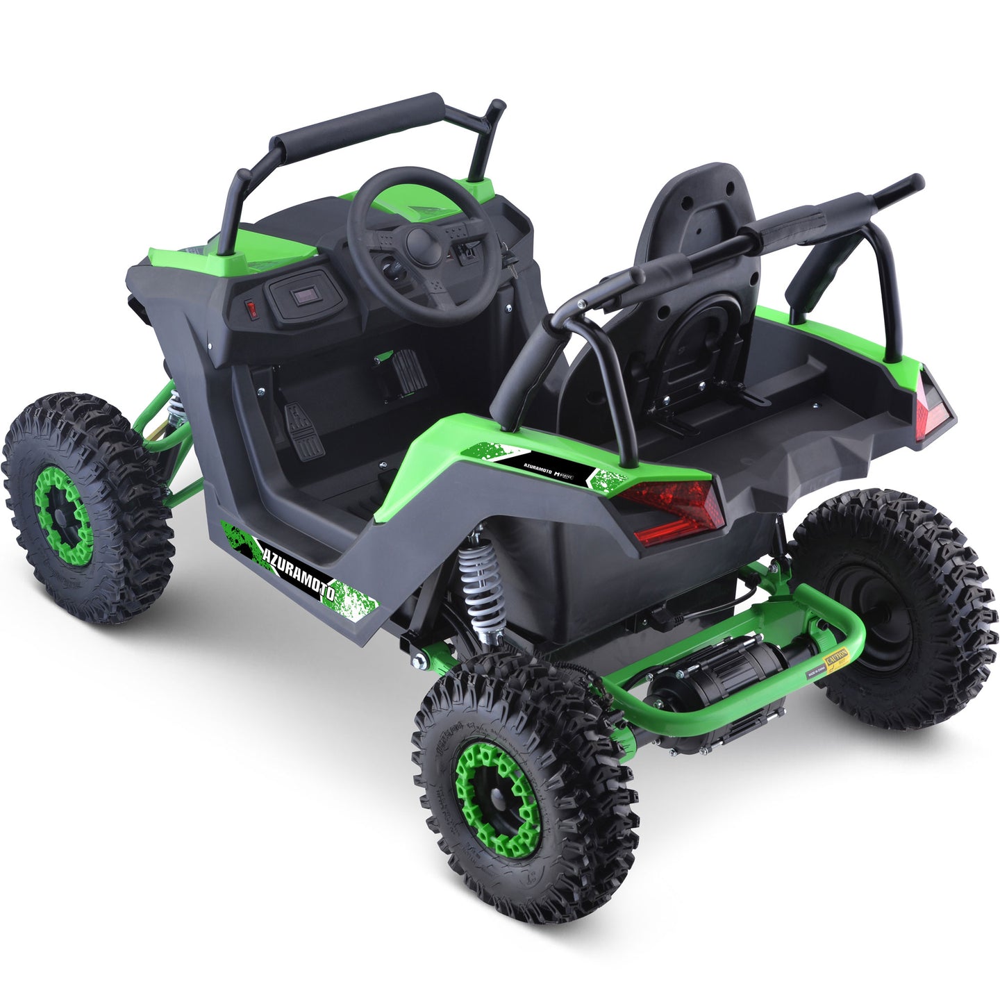 MotoTec Raider Kids UTV 48v 1200w Full Suspension Green - Image 2