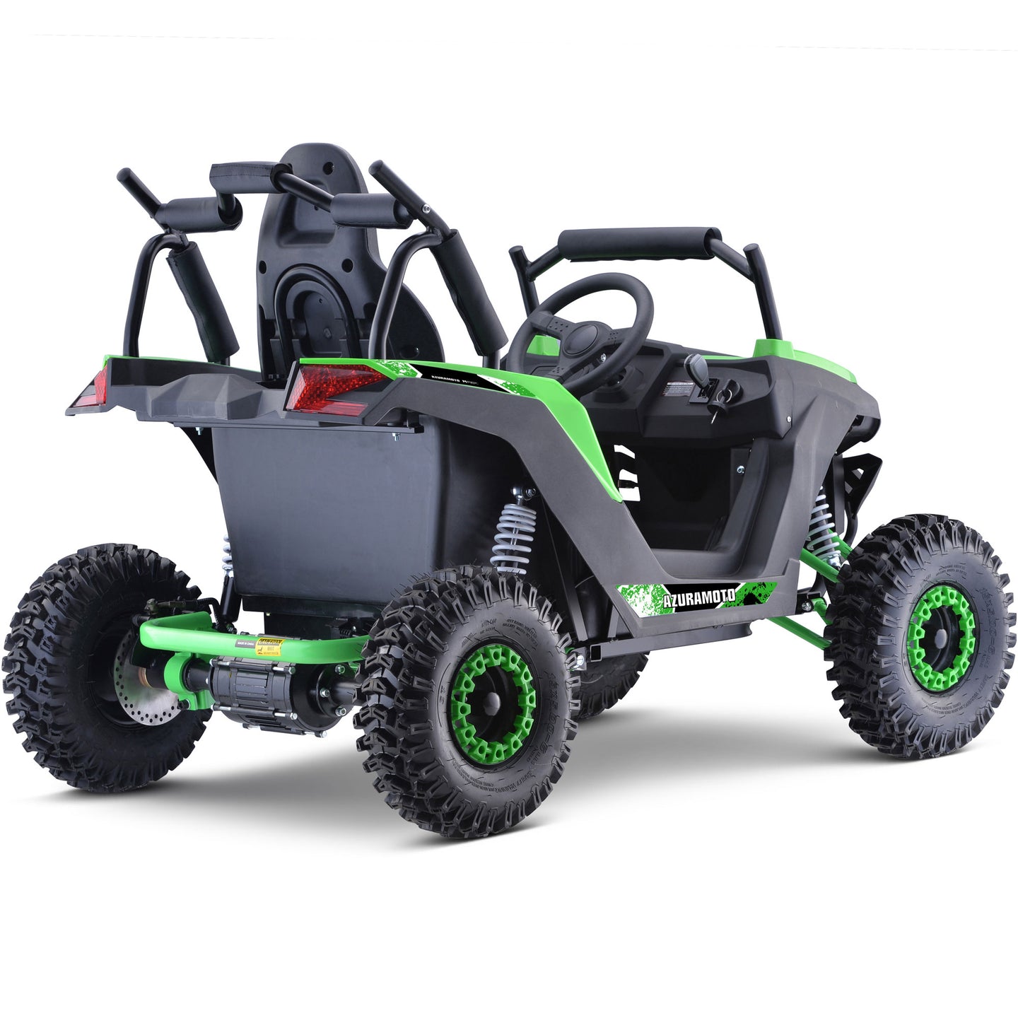 MotoTec Raider Kids UTV 48v 1200w Full Suspension Green - Image 5