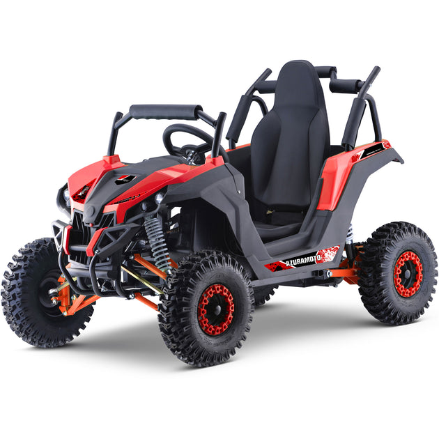 MotoTec Raider Kids UTV 48v 1200w Full Suspension Red - Main View