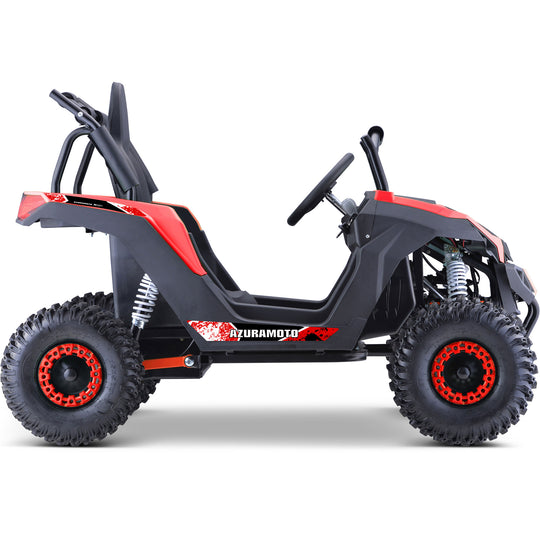 MotoTec Raider Kids UTV 48v 1200w Full Suspension Red - Image 4