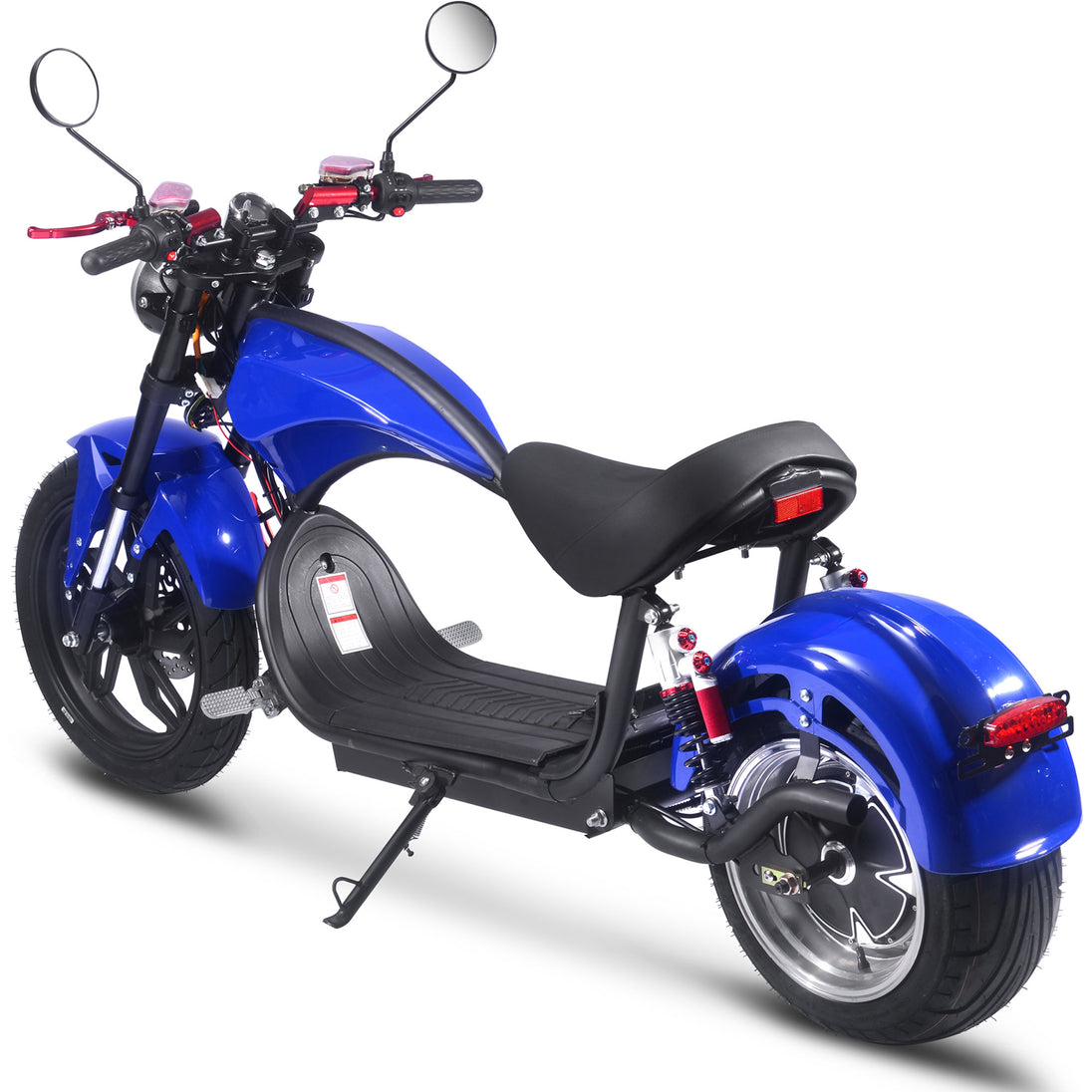 MotoTec Raven 60v 30ah 2500w Lithium Electric Scooter Blue - Image 3